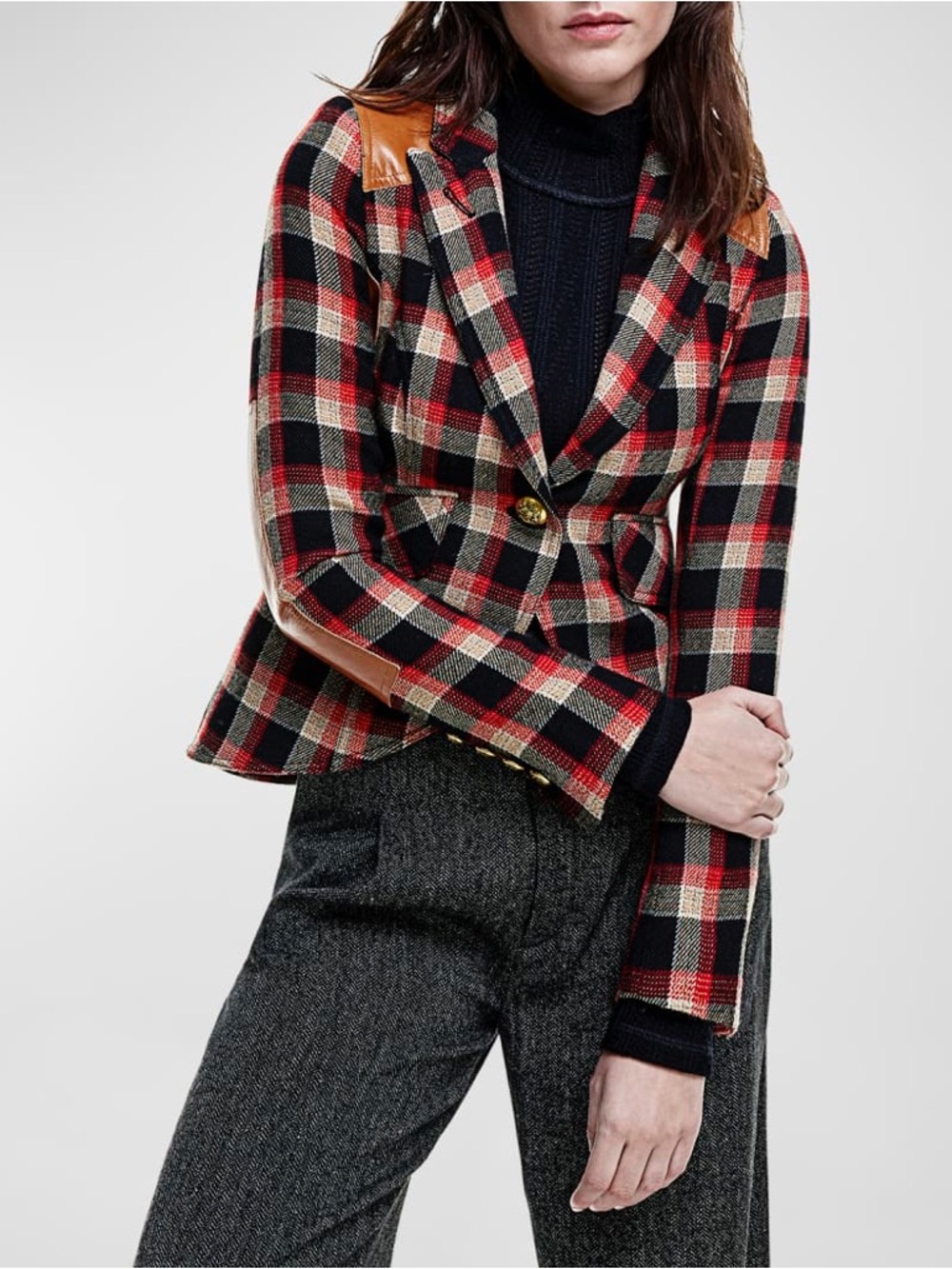 SMYTHE Rifle Patch Equestrian Blazer